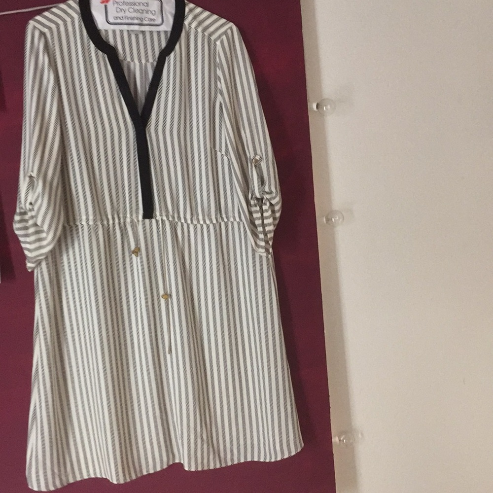 H&M black and white dress